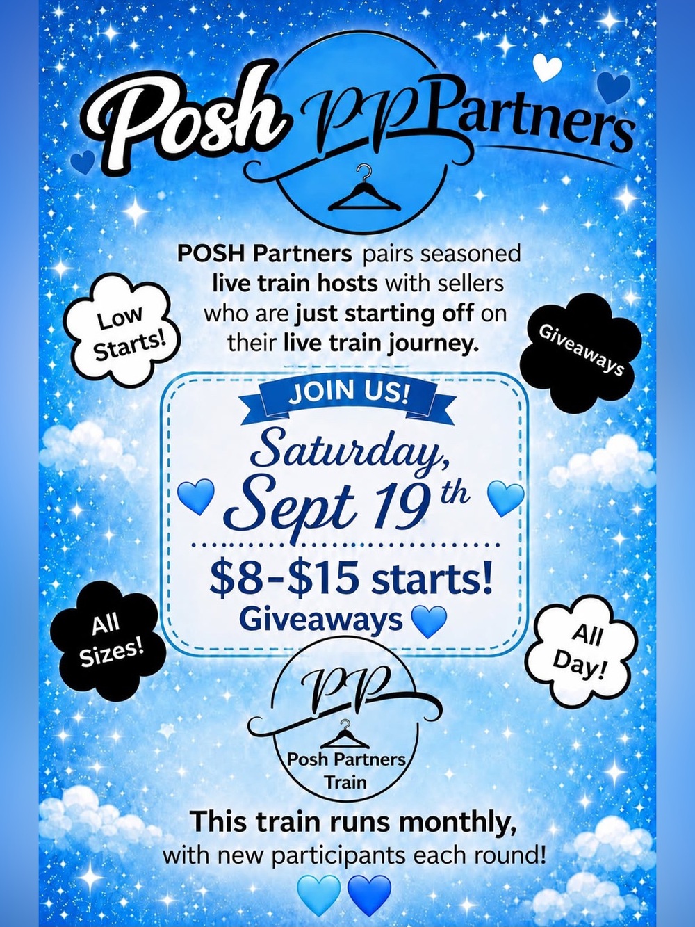 Posh Partners Train! 9/19/26
